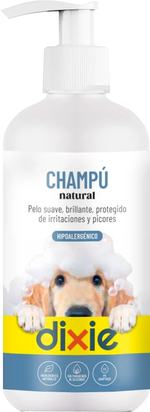 Champú natural hipoalergénico para perros y gatos