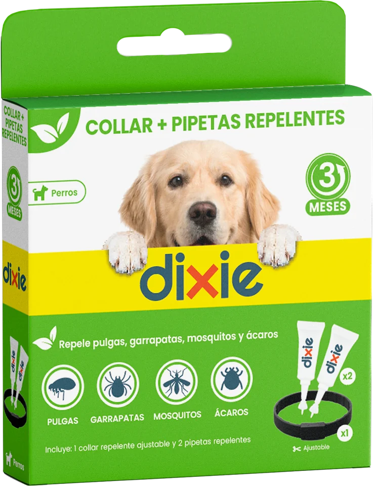Collar y Pipetas repelentes para perros