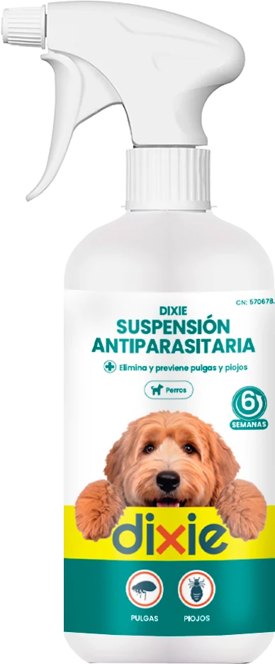 Spray antiparasitario para perros